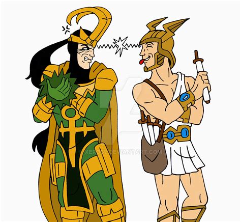 loki x hermes|Loki VS Hermes by xero87 on DeviantArt.